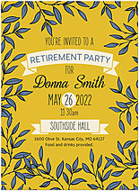 Sunshine & Vines Invitation D2319U-V